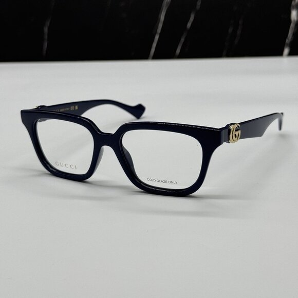 NEW GUCCI GG1536O 011 EYEGLASSES WOMEN BLUE EYEWEAR - Picture 1 of 10